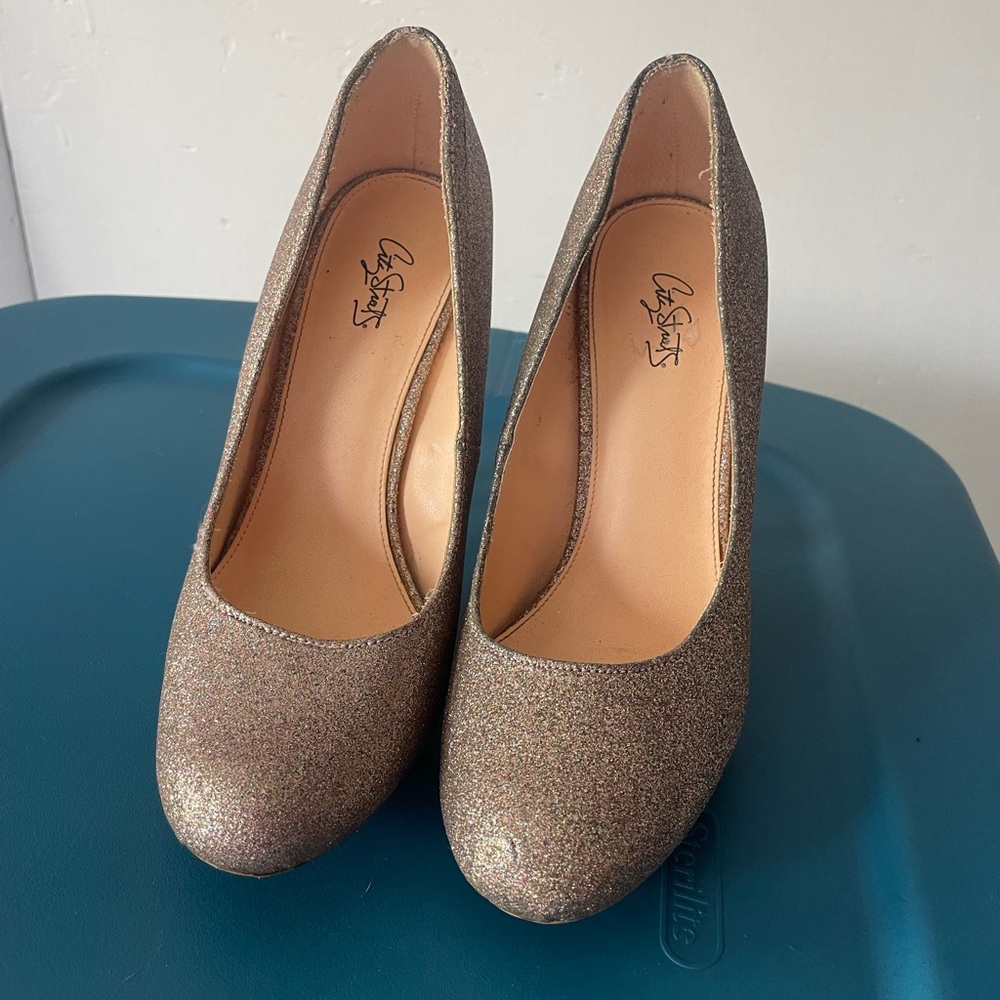 Silver heels